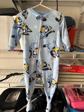 Bluey Fleece Footed Baby Sleeper 18M